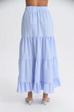 Audrey Fıfrlı Yırtmaç Detay Etek 4037 - Görsel 2