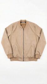 Erkek Scuba Süet Kumaş Bomber Hırka - Görsel 6