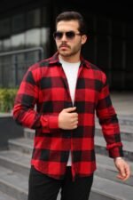 Erkek Ekose Desenli Oduncu Gömlek - Görsel 3