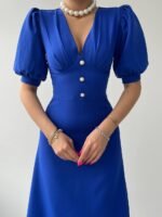 Linda Midi Elbise - Görsel 5