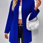 Kadın Uzun Kollu önü Açık Uzun Modal Ceket