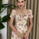 Zeze Balon Kol Elbise