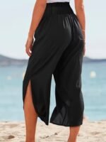 Kadın Yüksek Bel Yandan Yırtmaç Detaylı Aerobin Pantolon