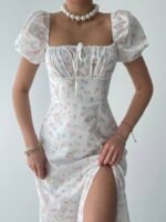 Zeze Balon Kol Elbise - Görsel 7