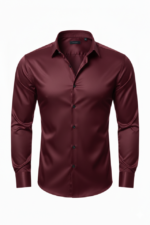 Erkek Saten Klasik Gömlek - Görsel 5