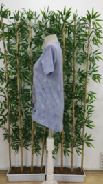 Kadın Kısa Kollu Bisiklet Yaka Mitolojik At Figür Baskılı Salaş Süprem Bluz - Görsel 5