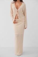 Düşük Bel Maxi Boy Etek - Görsel 4