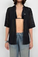 Polo Yaka Fileli Bluz - Görsel 3