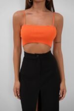 İnce Askılı Crop Top - Görsel 4
