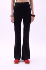 İspanyol Paça Yüksek Bel Tayt - Görsel 3