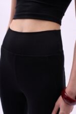 İspanyol Paça Yüksek Bel Tayt - Görsel 4