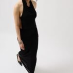 Parlak Kumaş Maxi Etek