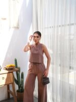 Keten Bluz Ve Pantolon İki̇li̇ Takim - Görsel 3