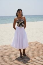 Dikiş Detay Maxi Etek - Görsel 3