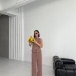 Ti̇na Asi̇metri̇k Keten Yelek Pantolon Takim