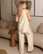 Asimetrik Bluz - Pantolon İkili Takım - Görsel 2