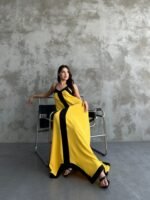 Askılı Maxi Boy Elbise