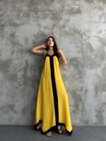 Askılı Maxi Boy Elbise - Görsel 3