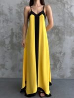 Askılı Maxi Boy Elbise - Görsel 5