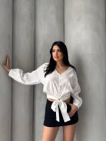 Bağlama Detaylı Gömlek - Görsel 2