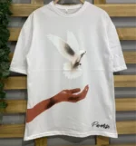 Dijital Baskılı T-Shirt - Beyaz - Görsel 2