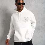 Erkek 98 Baskılı Kapşonlu Sweat - Beyaz