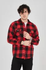 Erkek Oduncu Gömlek - Kırmızı - Görsel 4