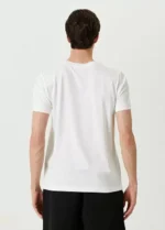 Unisex Basic Bisiklet Yaka Regular T-Shirt - Beyaz - Görsel 2