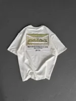 Unisex Baskılı Oversize T-Shirt - Beyaz - Görsel 3