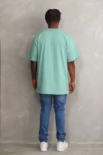 Unisex Baskılı Oversize T-Shirt - Mint Yeşili - Görsel 2