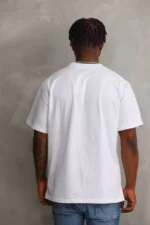 Unisex Baskılı Oversize T-Shirt - Beyaz - Görsel 2