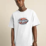 Unisex Baskılı Oversize T-Shirt - Beyaz