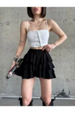 Mykonos Basic Etek - Siyah - Görsel 3