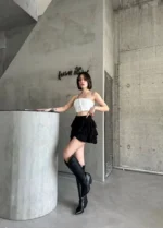 Mykonos Basic Etek - Siyah - Görsel 4