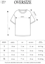 Unisex Bisiklet Yaka Baskılı Double Oversize T-Shirt - Siyah - Görsel 3