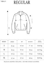 Unisex Uzun Kol Kuru Kafa Baskılı Bomber Ceket - Siyah - Görsel 3
