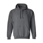 Erkek Uzun Kol Kapşonlu Basic Sweatshirt Hoodie - Füme - Görsel 2