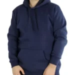 Erkek Uzun Kol Kapşonlu Basic Sweatshirt Hoodie - Lacivert