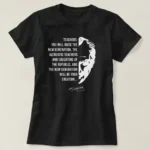 24 Kasım Öğretmenler Günü Baskılı T-shirt - Siyah - Görsel 2