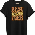 24 Kasım Öğretmenler Baskılı T-shirt - Siyah
