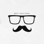 Babalar Günü Baskılı T-shirt - Beyaz - Görsel 2