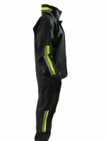 Unisex Tam Kalıp Motorcu Kurye Su Gecirmez Yağmurluk Takım - Siyah - Görsel 4