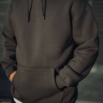 Üç İplik Penye Kapşonlu Basic SweatShirt - Antrasit