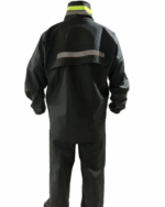 Tam Kalıp Motorcu Kurye Su Gecirmez Yağmurluk Takım - Siyah - Görsel 3