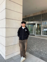 Samuray Kapşonlu ZIP Fermuarlı Kapşonlu SweatShirt - Siyah - Görsel 3