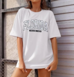 Bisiklet Yaka Baskılı T-shirt - Beyaz - Görsel 3