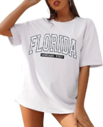 Bisiklet Yaka Baskılı T-shirt - Beyaz - Görsel 4