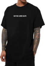 Erkek Bisiklet Yaka Kısa Kol Baskılı T-shirt - Siyah - Görsel 2