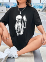 Baskılı T-shirt - Siyah - Görsel 2