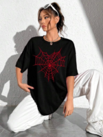 Baskılı T-shirt - Siyah - Görsel 3